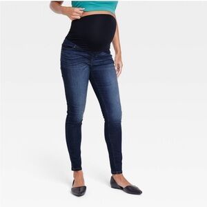 Women's Blue Maternity Skinny Jeans